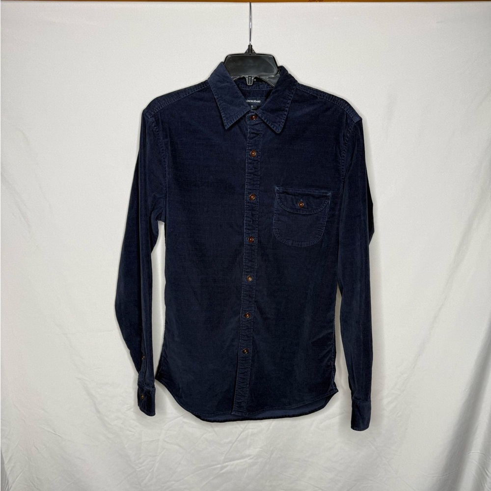 J. Crew Dark Blue Corduroy Shirt